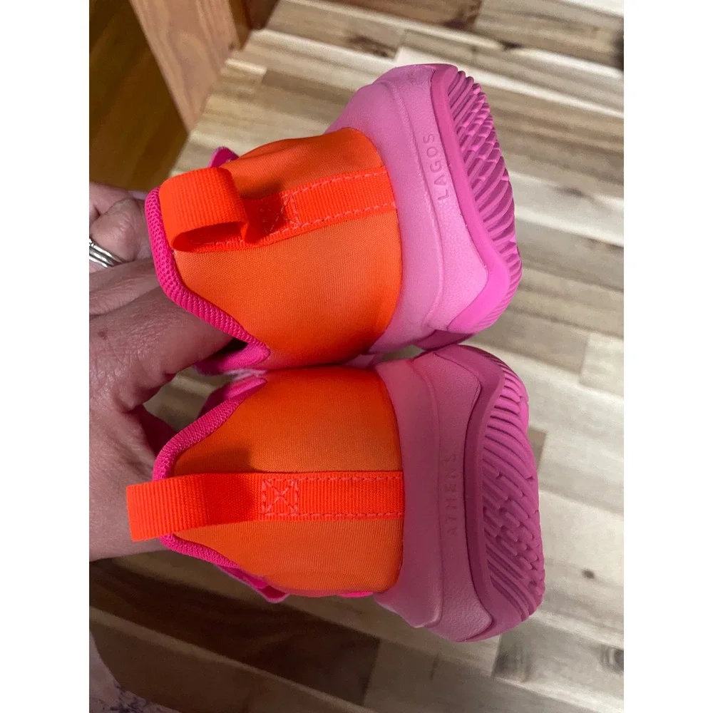 Nike Giannis Immortality 3 Kids Basketball Shoes Pink Orange IH7665-601 2.5Y